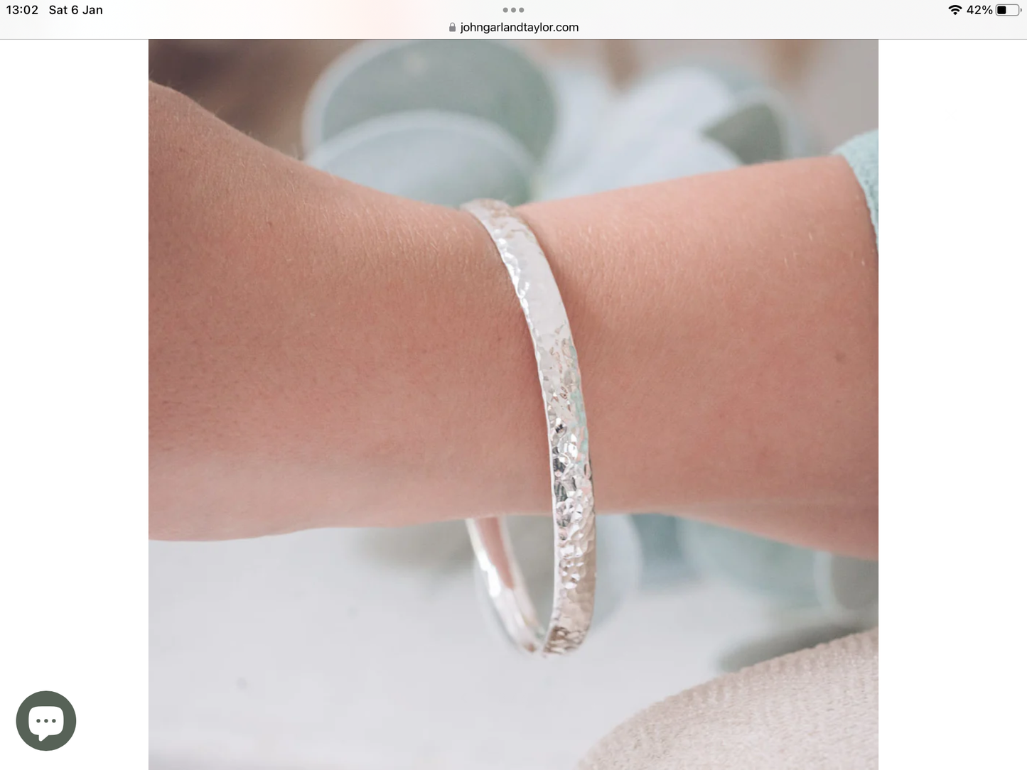 Silver engraved bangle Bangle John Garland-Taylor