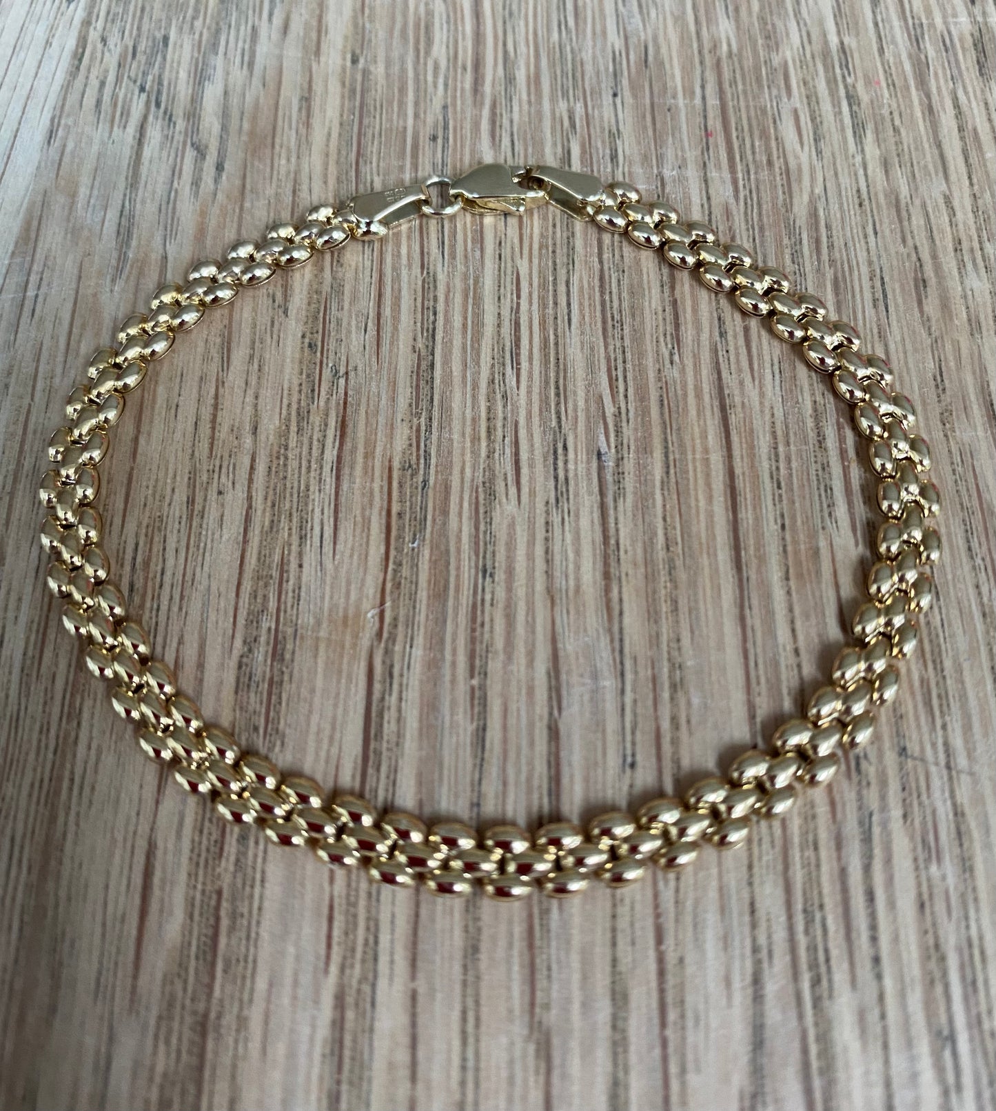 9ct yellow gold fancy bead link bracelet Bracelet Stubbs   