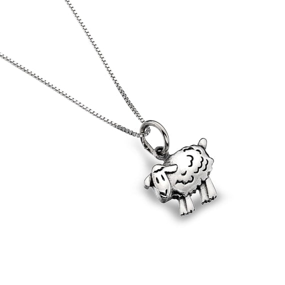 A delightful and quirky sheep silver pendant Necklaces Sea Gems Ltd