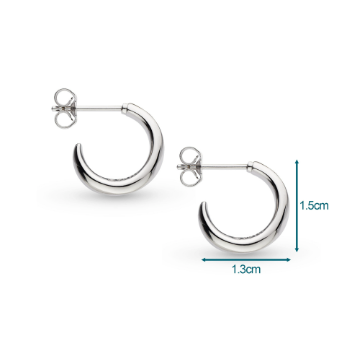 Bevel Cirque Mini Hoop Earrings