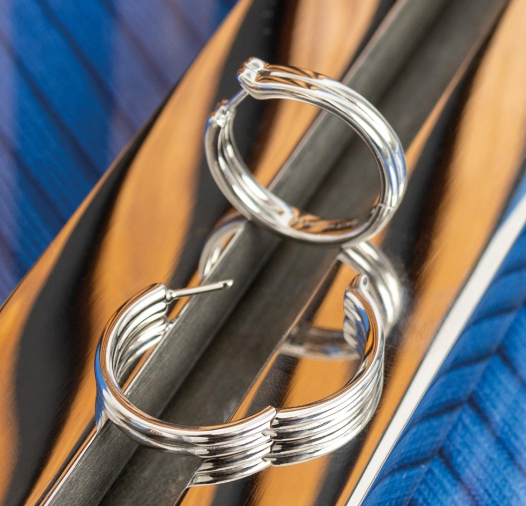 Bevel Unity Maxi Hoop Earrings Earrings Kit Heath