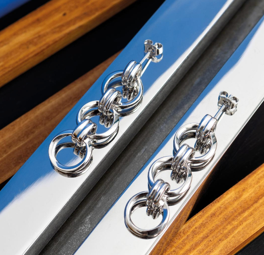 Bevel Unity Trio Stud Drop Earrings Earrings Kit Heath