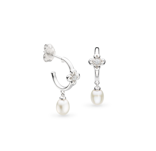 Blossom Honey Flower Pearl Hoop Earrings Earrings Kit Heath