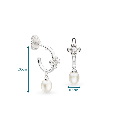 Blossom Honey Flower Pearl Hoop Earrings Earrings Kit Heath