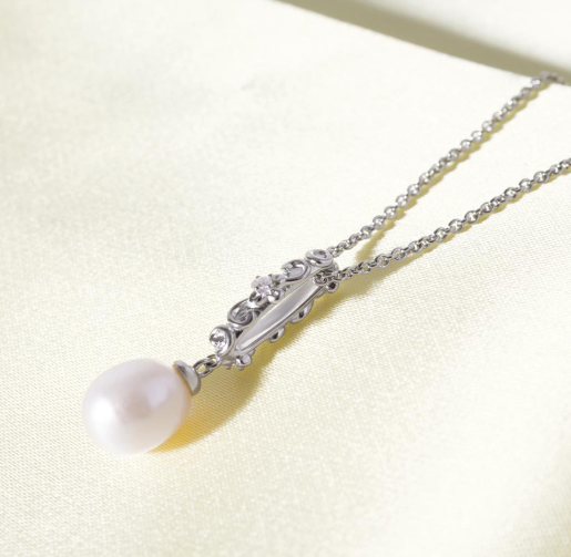 Blossom Honey Flower Oval Pearl Necklace Necklace Kit Heath