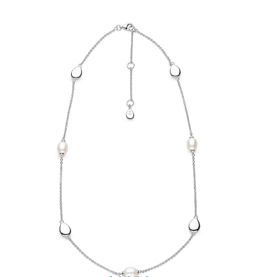 Coast Pebble Pearl Station Necklace Necklaces Kit Heath