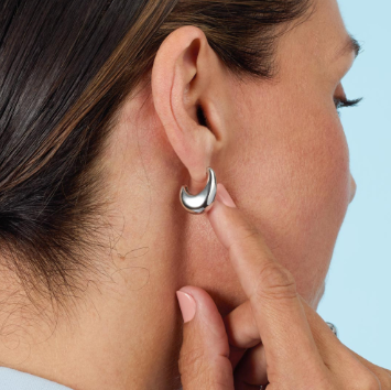 Smooth Coast Pebble Grande Hoop Earrings