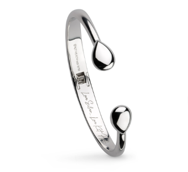 Hinged Smooth Coast Pebble Bangle