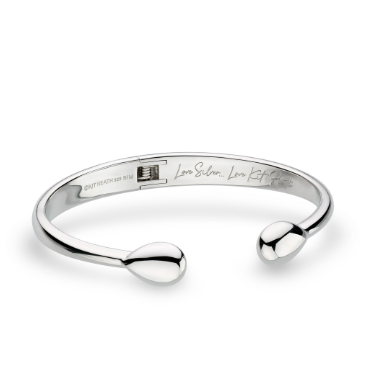 Hinged Smooth Coast Pebble Bangle