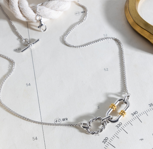 Marina Rope Link Duo Golden Necklace Necklace Kit Heath