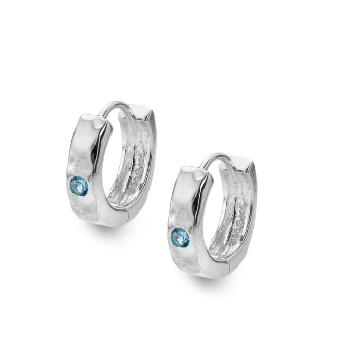 Rough and Wild Huggie Hoops Earrings Sea Gems Ltd