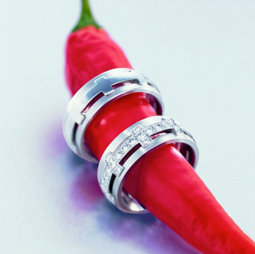 Furrer Jacot Platinum 1.04ct TWVS diamond chilli pepper rings Ring Furrer Jacot