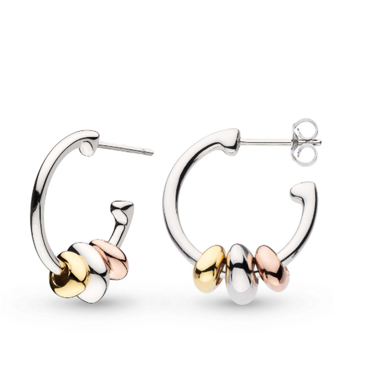 Coast Tumble Golden Hoop Earrings Earrings Kit Heath   