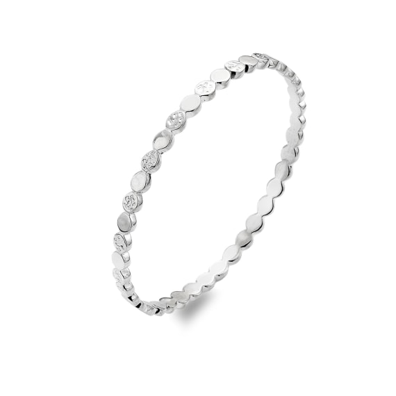 Textured stepping stone pebble bangle Bangles Sea Gems Ltd