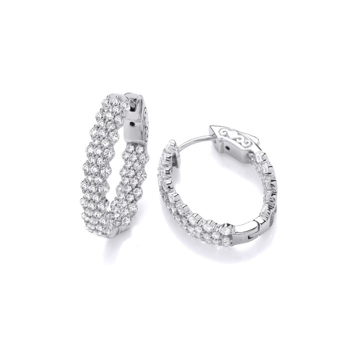 The Glitz and Glamour Hoop Earrings Earrings Cavendish French