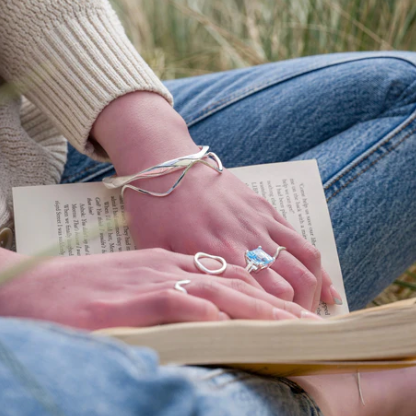 The Ocean Waves Bangle Bangle Sea Gems Ltd
