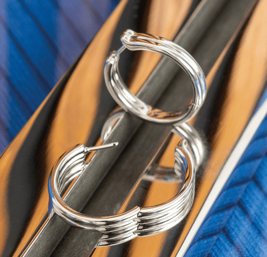 Bevel Unity Maxi Hoop Earrings Earrings Kit Heath