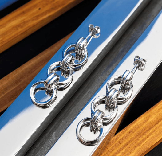 Bevel Unity Trio Stud Drop Earrings Earrings Kit Heath