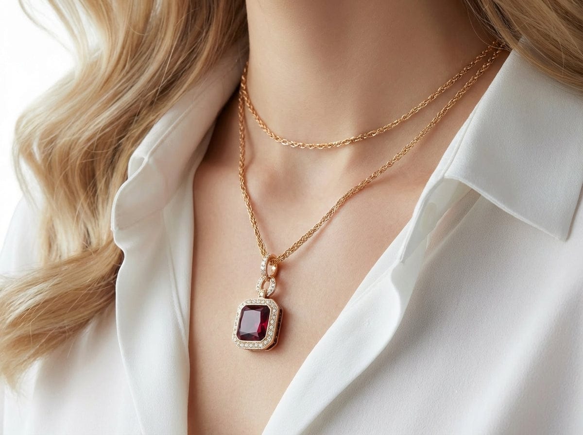 Buchwald 18ct rose gold pink rhodolite diamond and amethyst necklace Pendant Buchwald