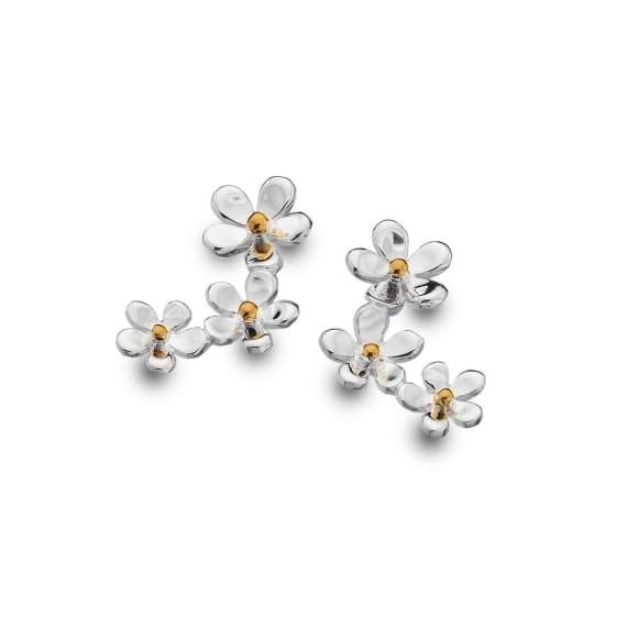 Elegant daisy chain studs Earrings Sea Gems Ltd