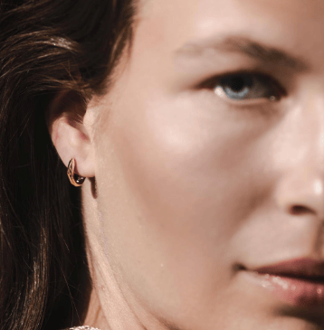 Earrings Golden Glint Geo Hoop Earrings