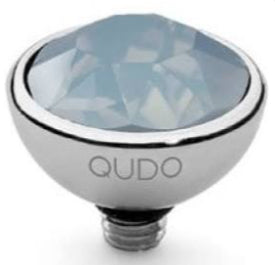Qudo 10mm Bottone Air Blue Opal ring top 627270 Ring Topper Qudo Composable Rings