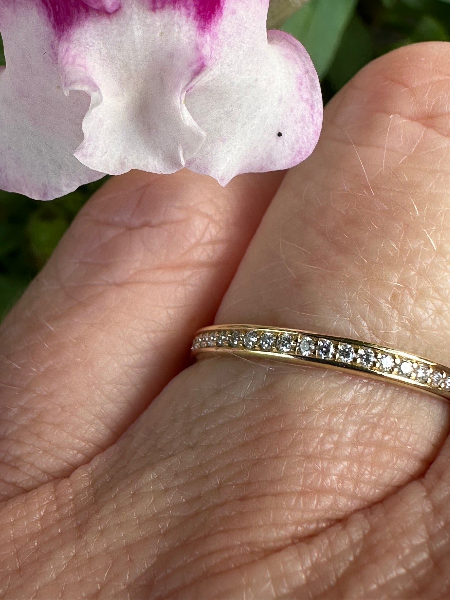 18ct yellow gold diamond 0.09ct half eternity ring Ring Stubbs
