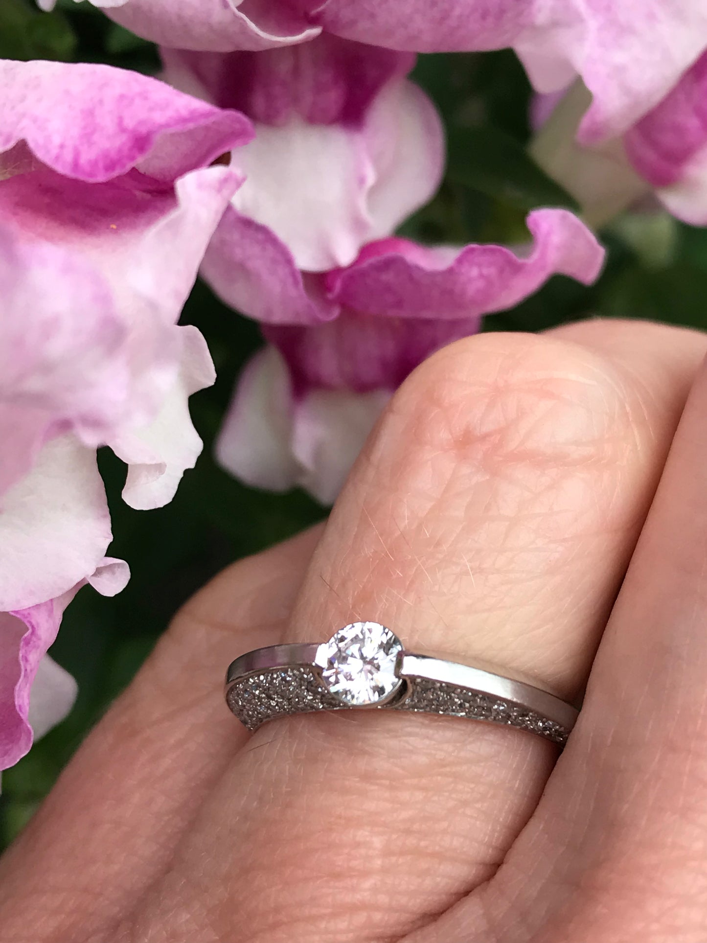 Platinum 0.27ct brilliant cut and pave set natural Diamond ring Ring Henrich & Denzel