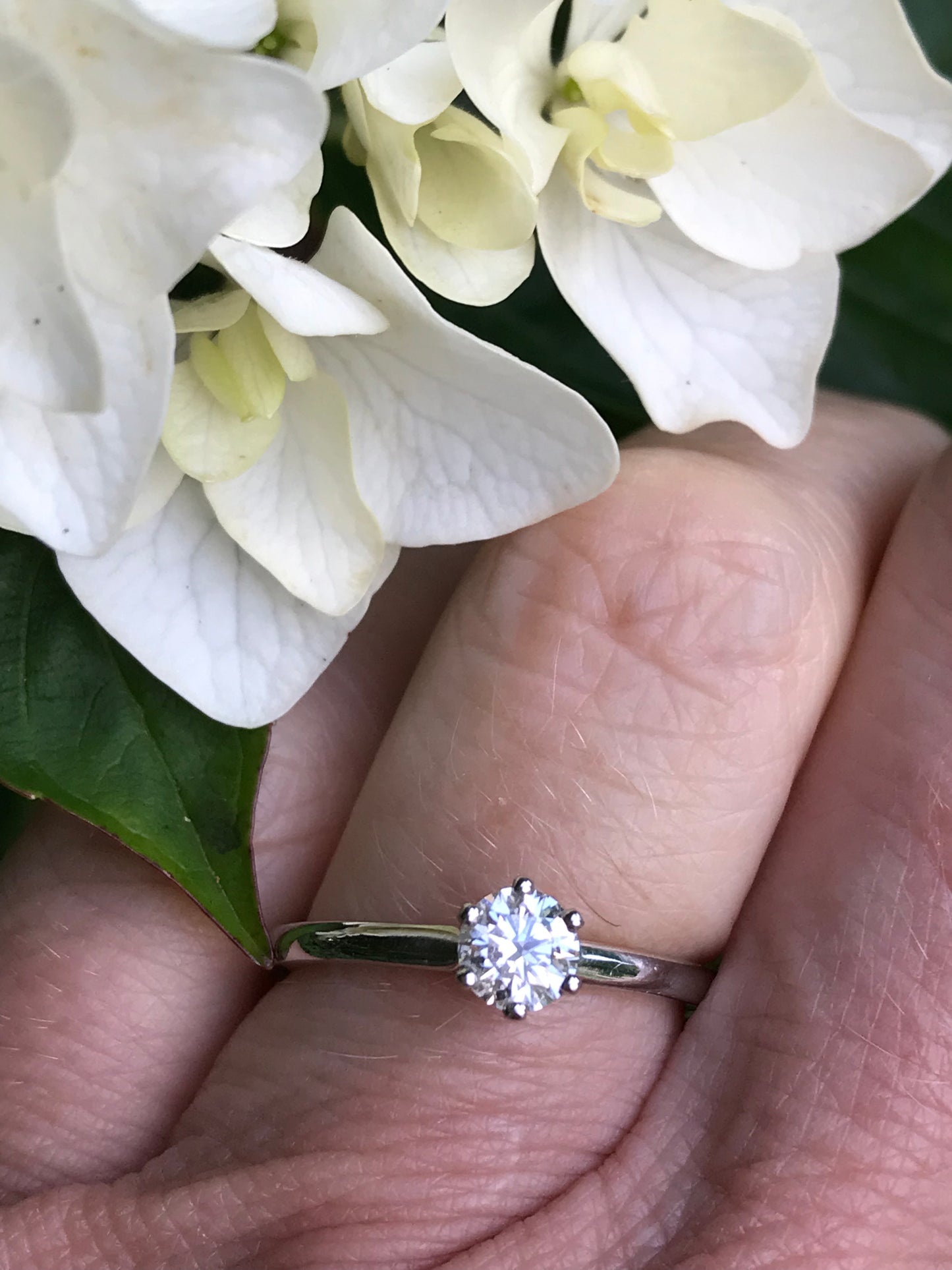 Platinum 0.36ct certified natural diamond ring Ring Rock Lobster