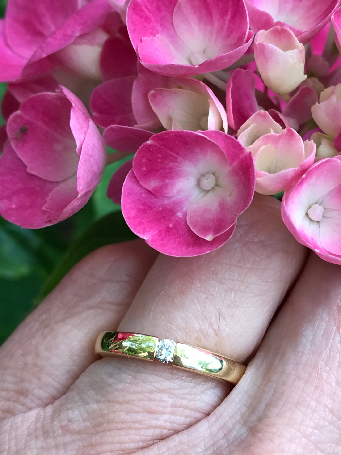 Gerstner 18ct gold brilliant cut natural diamond ring size M Ring Gerstner