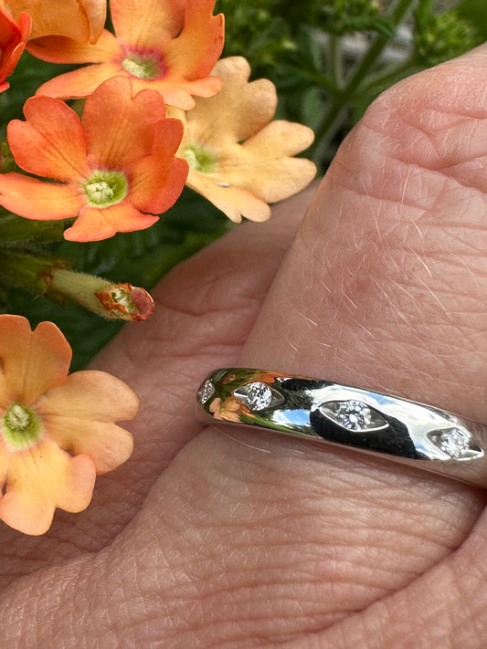 Gerstner Ladies Platinum multi stone TW VS1 0.10ct diamond ring size N Ring Gerstner