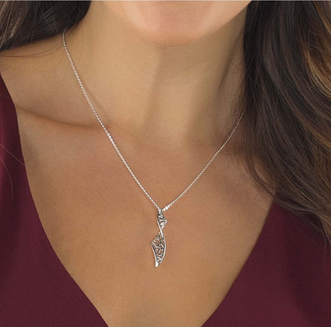 Kit Heath Silver flourish necklace Pendant Kit Heath