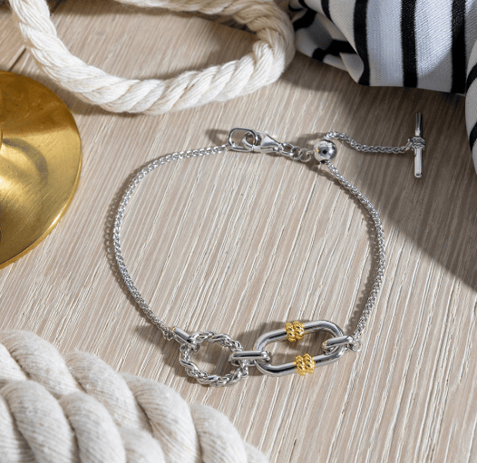 Marina Rope Link Duo Golden Slider Bracelet Bracelet Kit Heath