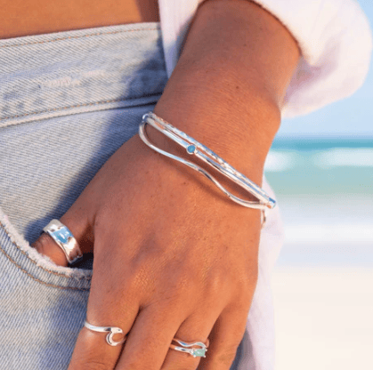 On the Spot Turquoise Bangle Bangle Sea Gems Ltd