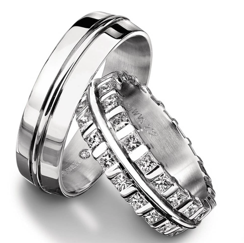 Furrer Jacot Full set TWVS 2.43 ct diamond palladium ring Ring Furrer Jacot