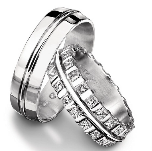 Furrer Jacot Full set TWVS 2.43 ct diamond palladium ring Ring Furrer Jacot