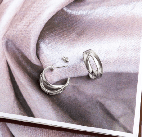 Serenity Grande Crossover Hoop Earrings Earrings Kit Heath