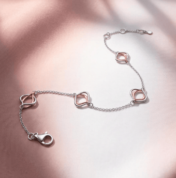 Bracelet Silver Alicia Rose Fine Station Bracelet