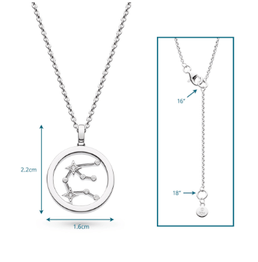 Necklace Silver Céleste Constellation Aquarius Necklace