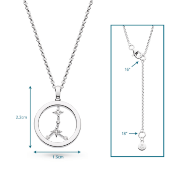 Necklace Silver Céleste Constellation Cancer Necklace