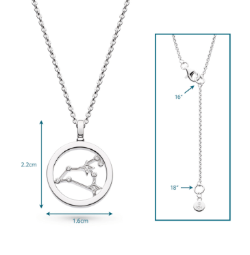 Necklace Silver Céleste Constellation Leo Necklace