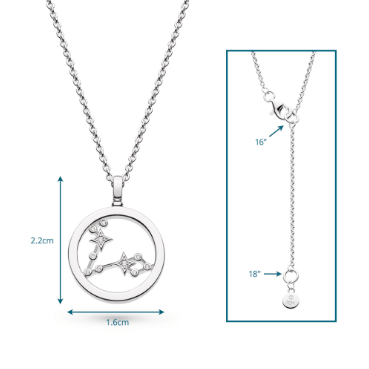 Necklace Silver Céleste Constellation Pisces Necklace