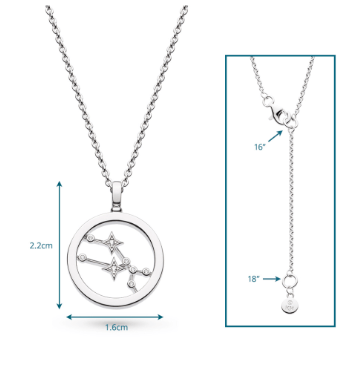 Necklace Silver Céleste Constellation Taurus Necklace