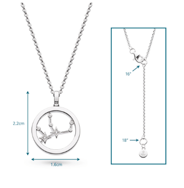 Necklace Silver Céleste Constellation Virgo Necklace