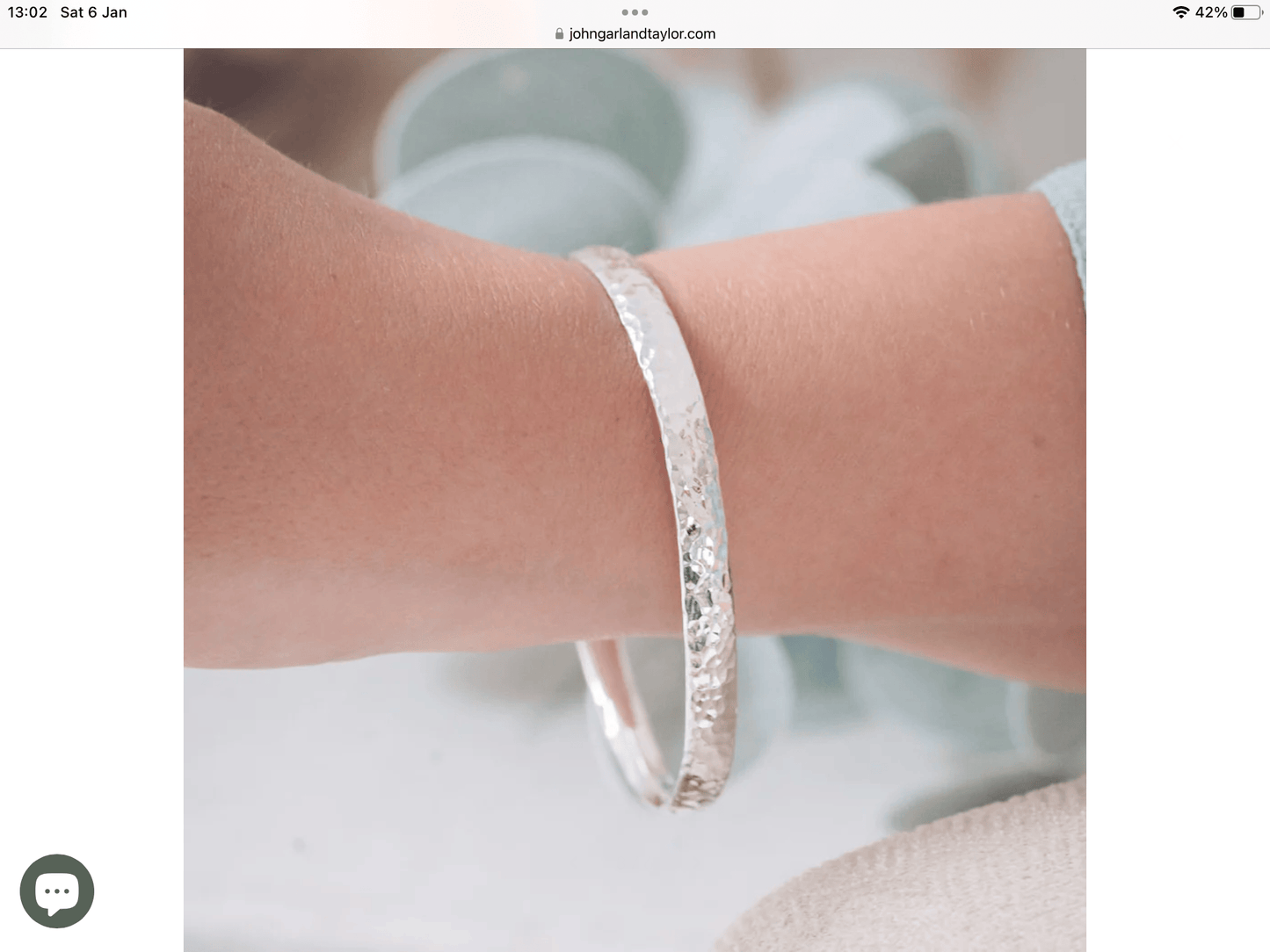 Silver engraved bangle Bangle John Garland-Taylor