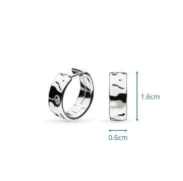 Earrings Silver Mirage Reflect Hoop Earrings
