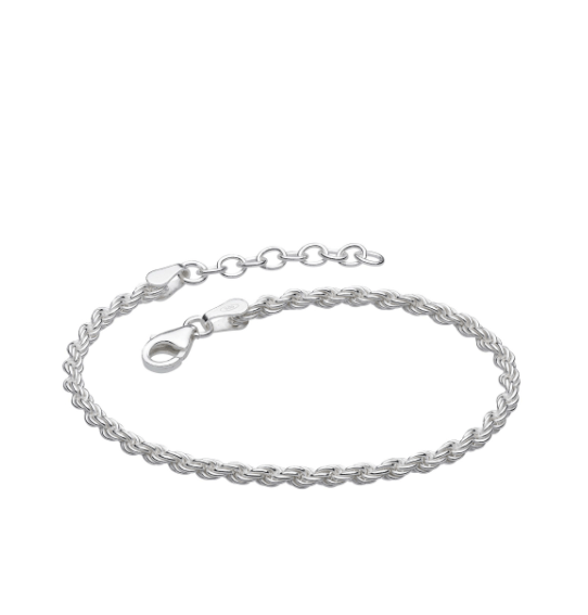 Silver Rope Twist Bracelet Bracelet DEW