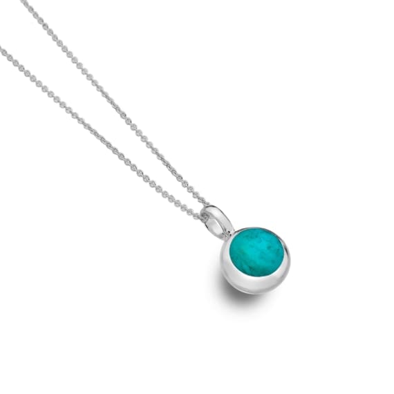 Simplicity Turquoise inlay pendant Necklaces Sea Gems Ltd