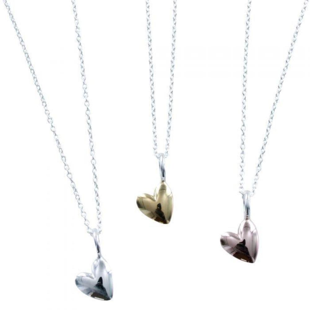 Devotion Heart Pendant in Silver, Rose Gold or Yellow Gold Pendant Reeves & Reeves