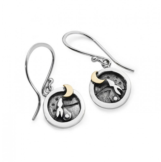 Hare earrings General Linda Macdonald   